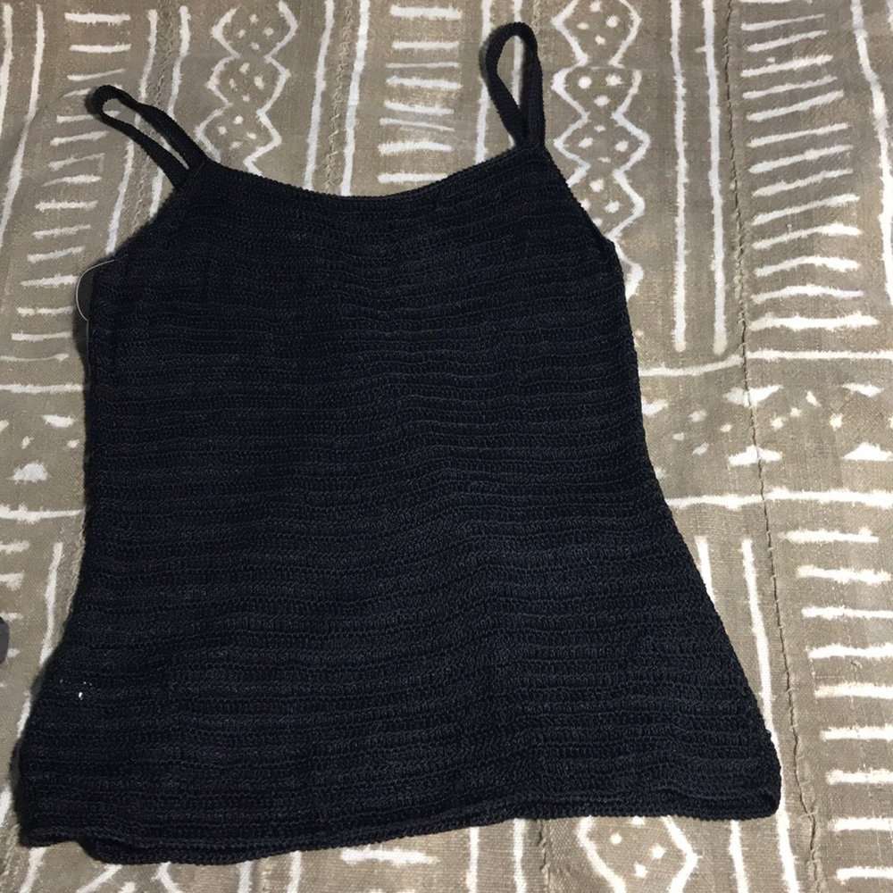 Hand stitched spaghetti strap tank